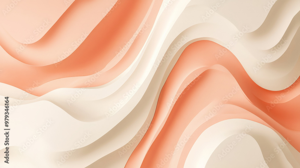 A modern abstract background in soft coral and light beige, featuring smooth neumorphic elements casting gentle shadows for a clean, minimalist aesthetic. A modern abstract background in soft coral and light beige, featuring smooth neumorphic elements casting gentle shadows for a clean, minimalist aesthetic.