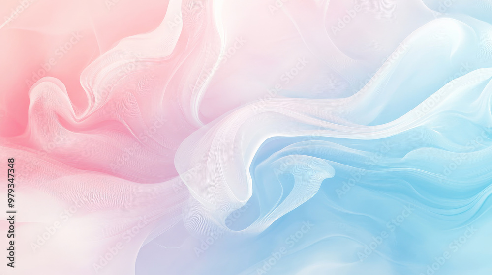 A serene gradient blending pastel pink, baby blue, and soft white, with dynamic abstract swirls creating a soft, flowing, and peaceful design. A serene gradient blending pastel pink, baby blue, and soft white, with dynamic abstract swirls creating a soft, flowing, and peaceful design.