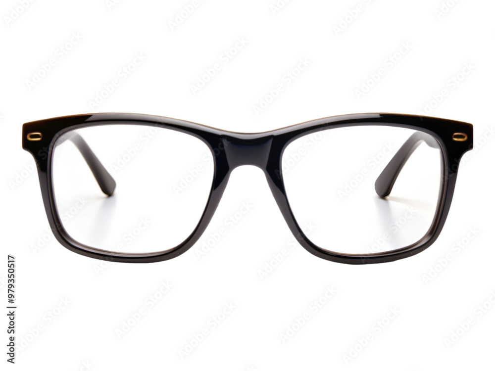 Black glasses isolated on transparent background Black glasses isolated on transparent background
