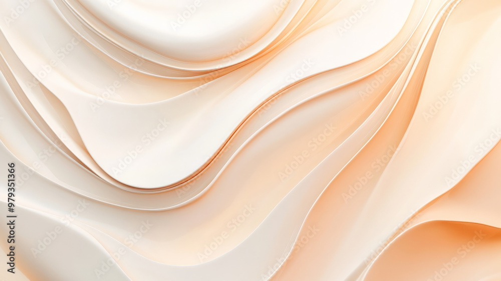 Elegant abstract background in soft peach and light ivory, with smooth, raised neumorphic elements creating depth and a clean, modern aesthetic. Elegant abstract background in soft peach and light ivory, with smooth, raised neumorphic elements creating depth and a clean, modern aesthetic.