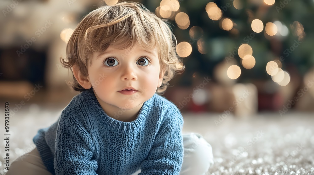 Photo of an adorable little boy with light brown hair with highlights, blue eyes Photo of an adorable little boy with light brown hair with highlights, blue eyes