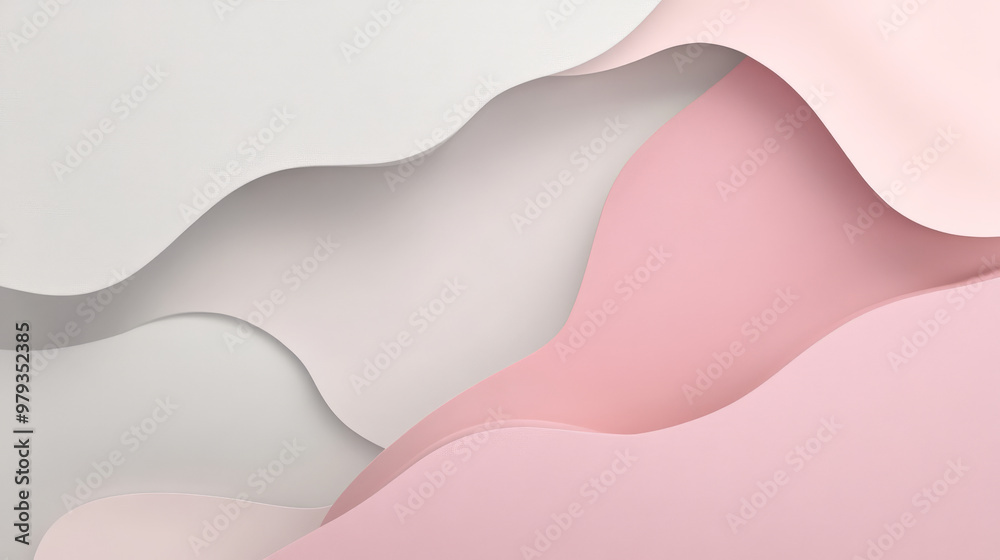 Minimalist abstract background in light pink and soft gray, with smooth, rounded neumorphic shapes and subtle shadows creating a sleek, futuristic design. Minimalist abstract background in light pink and soft gray, with smooth, rounded neumorphic shapes and subtle shadows creating a sleek, futuristic design.
