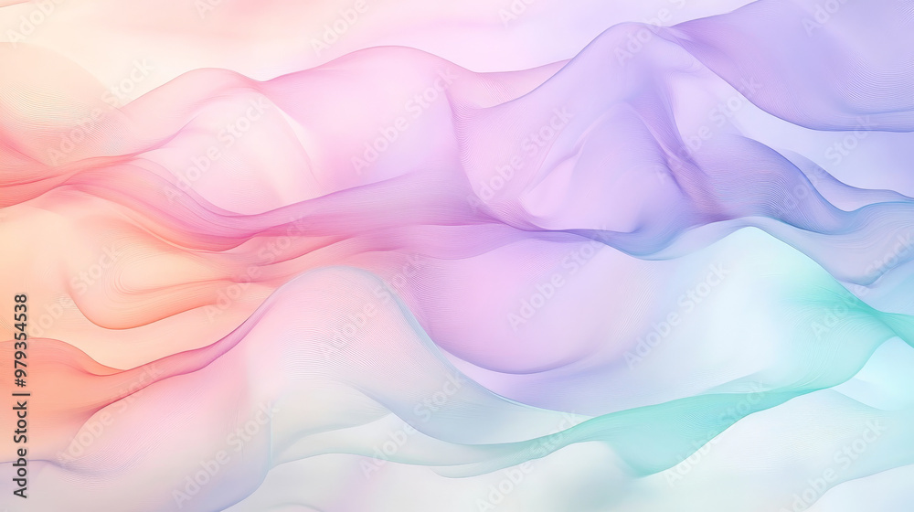 Soft pastel waves in light peach, lavender, and mint green, forming dynamic, flowing shapes that create a calm, abstract background. Soft pastel waves in light peach, lavender, and mint green, forming dynamic, flowing shapes that create a calm, abstract background.