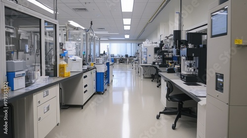 The research and development lab within the factory is shown