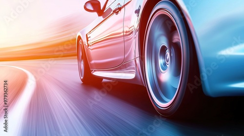 Close-up View of a Car Wheel