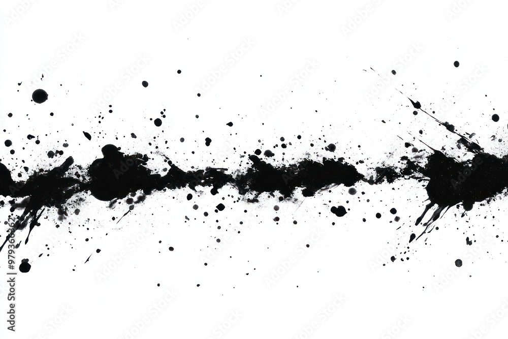 Ink splatter splash border splashes contemporary monochrome. Ink splatter splash border splashes contemporary monochrome.