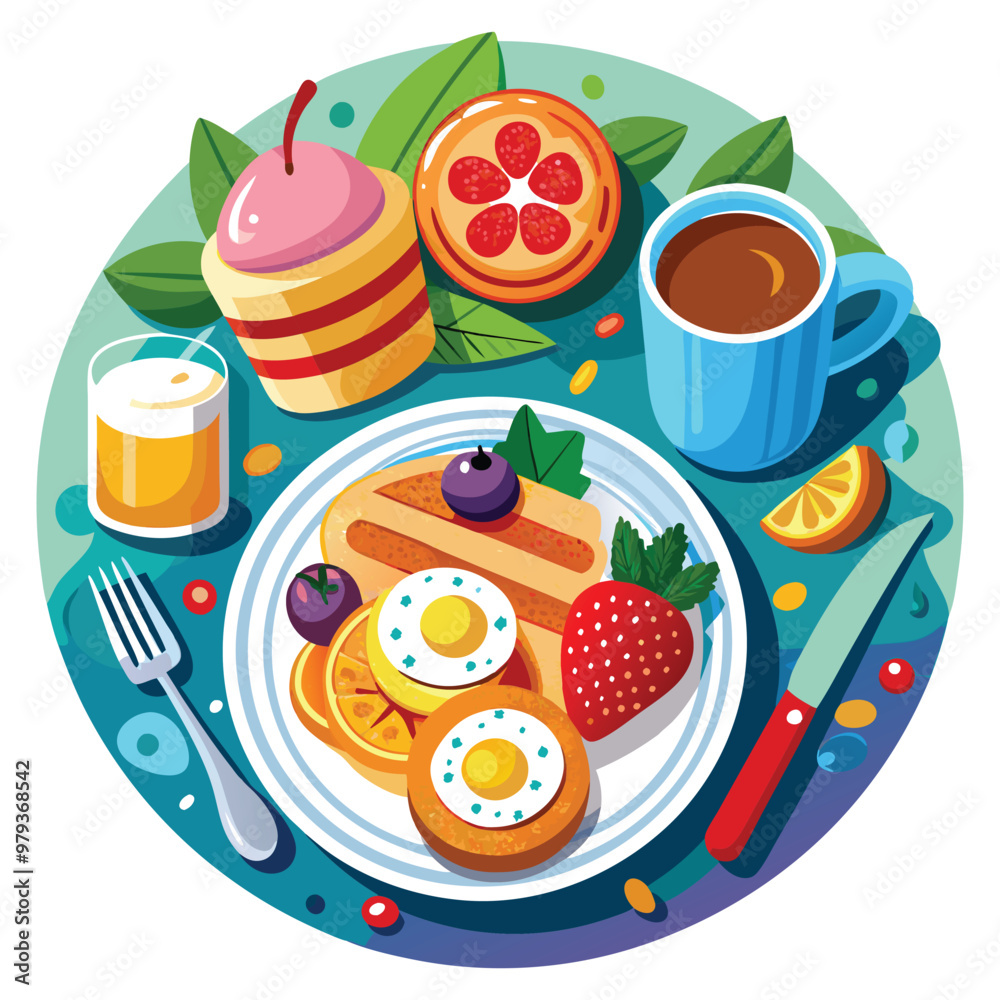 Breakfast Vector Illustration Breakfast Vector Illustration