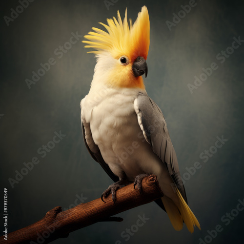 Cockatiel, Colorful Pet Parrot, Exotic Wildlife Photography