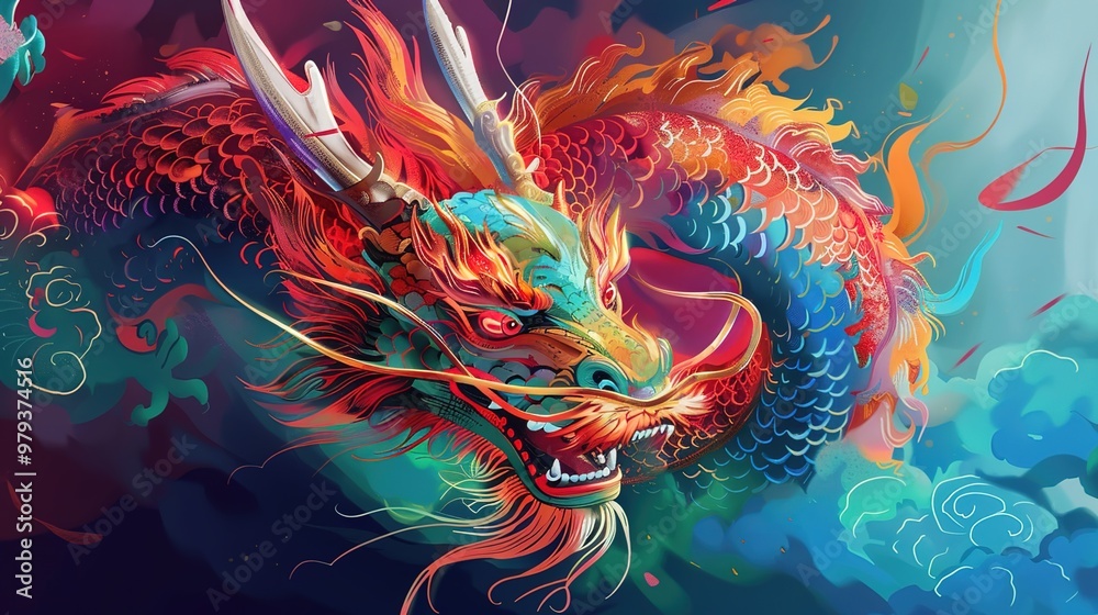 Dragon dance for chinese new year Dragon dance for chinese new year