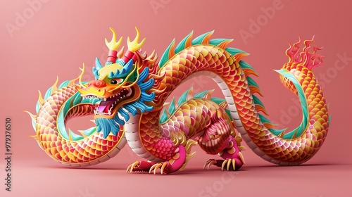 Wallpaper Mural Dragon dance for chinese new year Torontodigital.ca