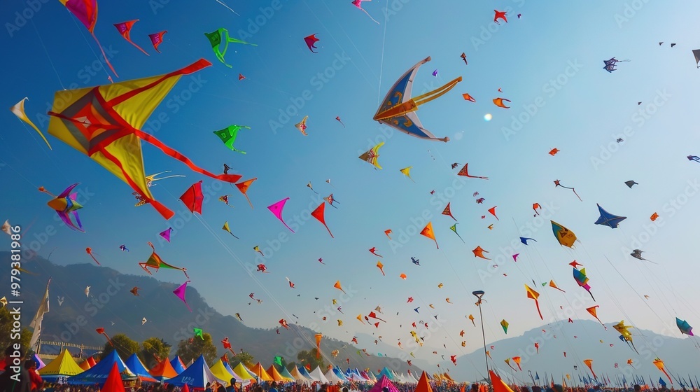 Colourful kites wallpaper Colourful kites wallpaper