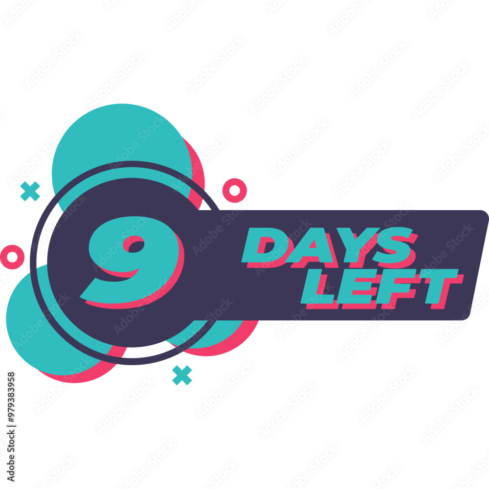Obraz premium Days Left Countdown 