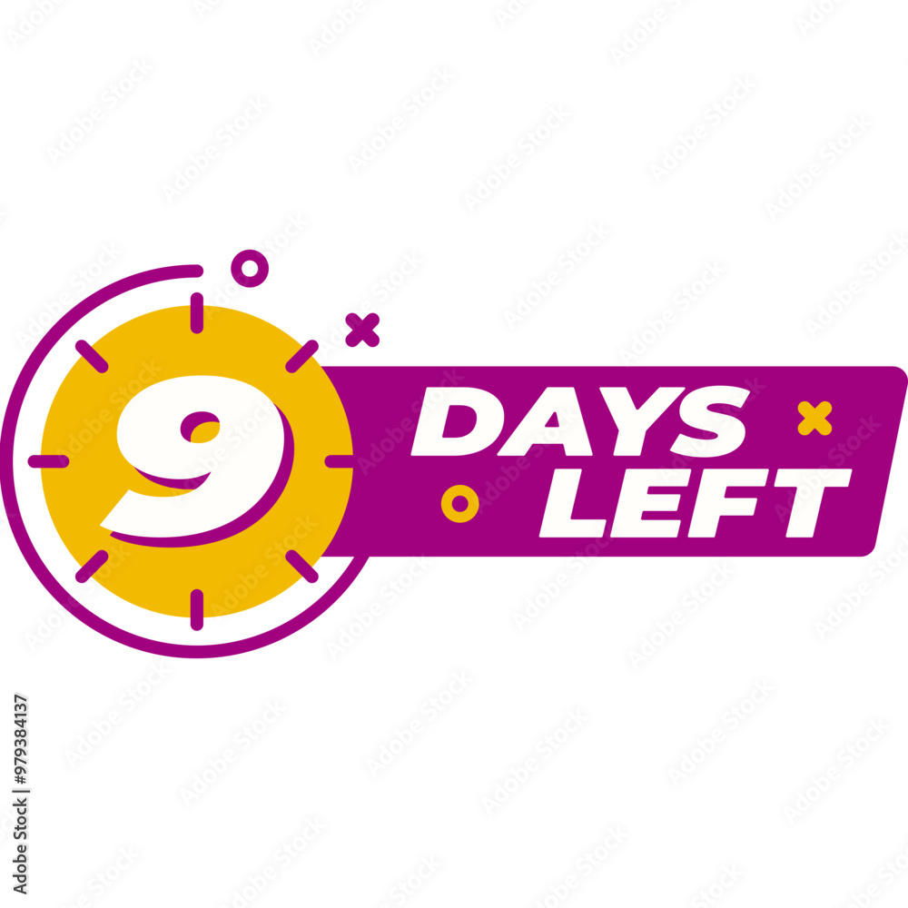 Fototapeta premium Days Left Countdown 