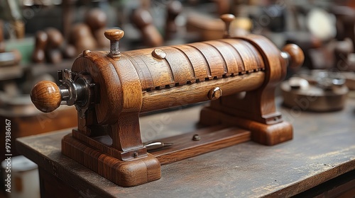 Antique Wooden Machine