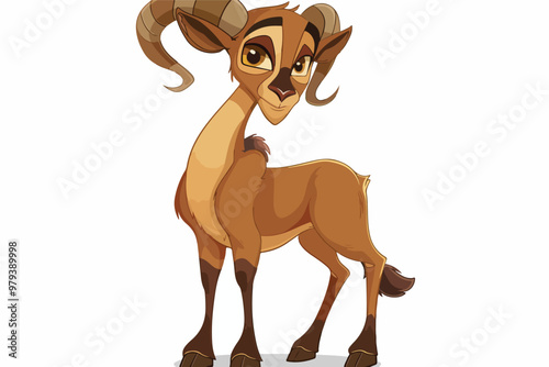 Cute Uriah Cartoon Character Clipart on White Background