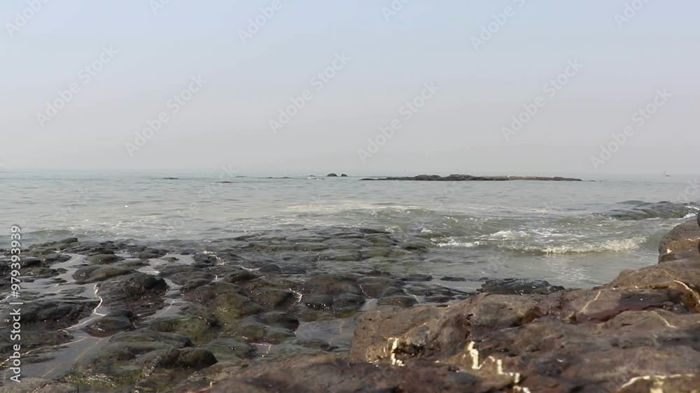Seaside landscape, rocky beach Seaside landscape, rocky beach