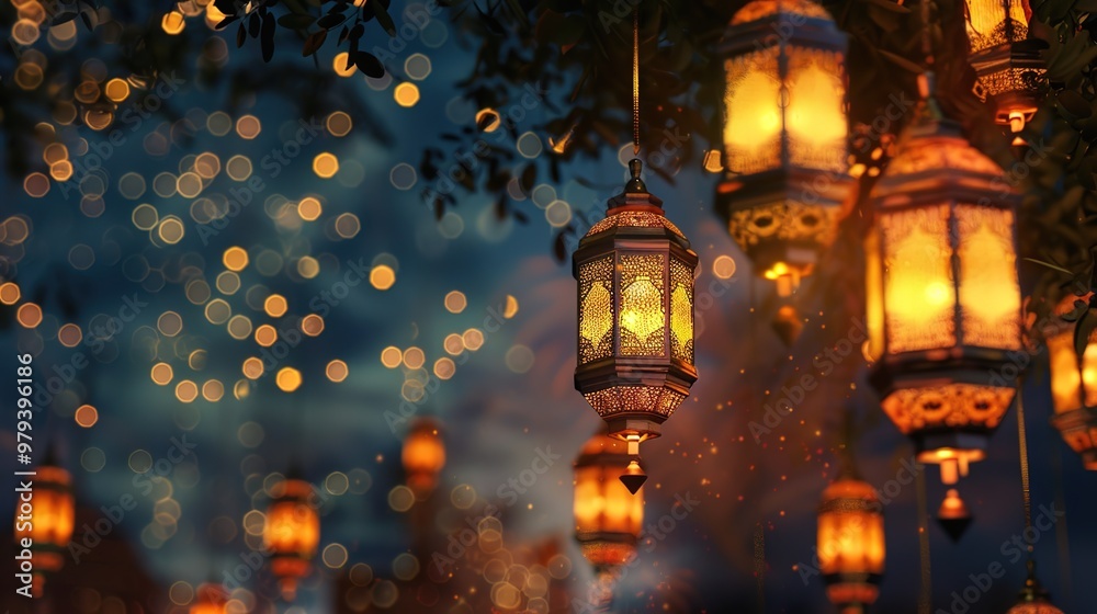 Obraz premium Eid al-Fitr wallpaper