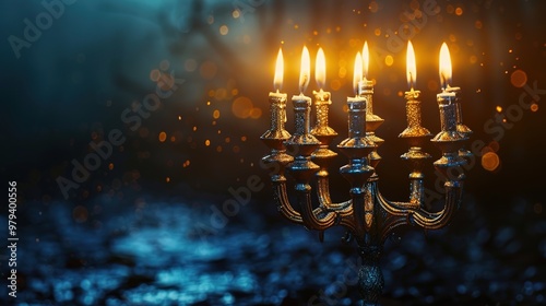 Hanukkah menorah candle wallpaper