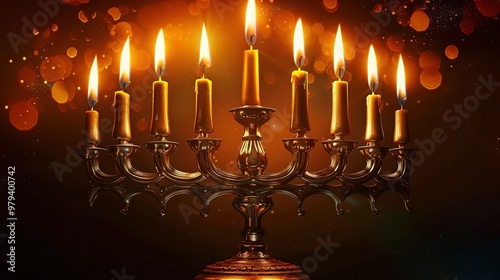 Hanukkah menorah candle wallpaper