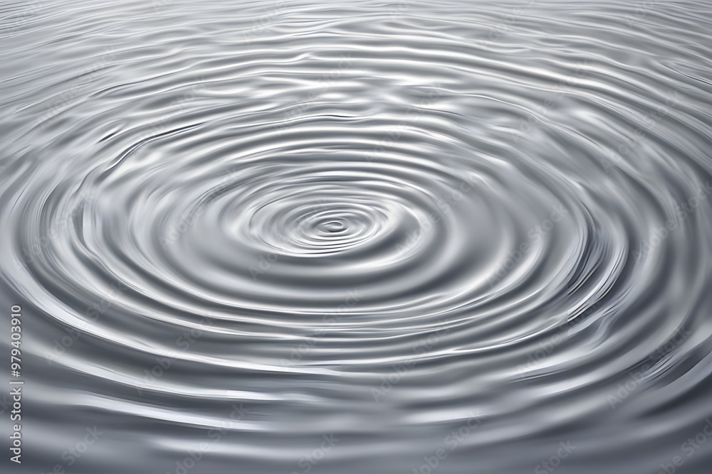 A silver water ripple with soft metallic reflections and fine ripples, Ai Generated A silver water ripple with soft metallic reflections and fine ripples, Ai Generated