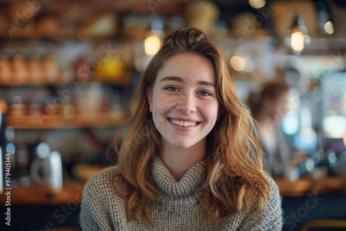Wallpaper Mural Portrait of a smiling young female small business owner Torontodigital.ca