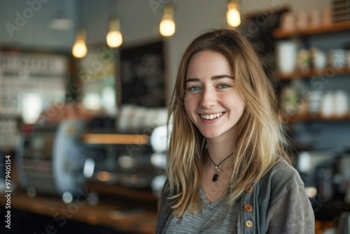 Portrait of a smiling young female small business owner