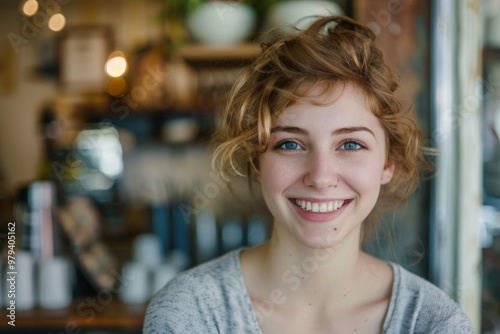 Portrait of a smiling young female small business owner