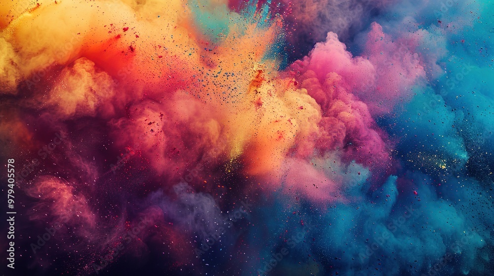 colourful cloud of holi festival colourful cloud of holi festival