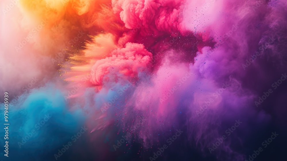 colourful cloud of holi festival colourful cloud of holi festival