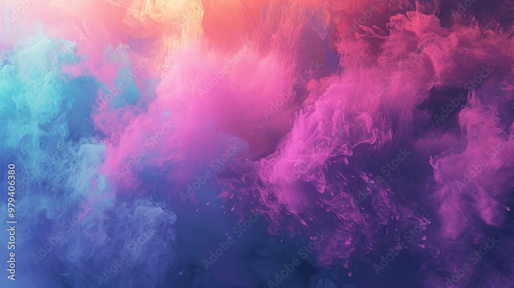 Naklejka premium colourful cloud of holi festival