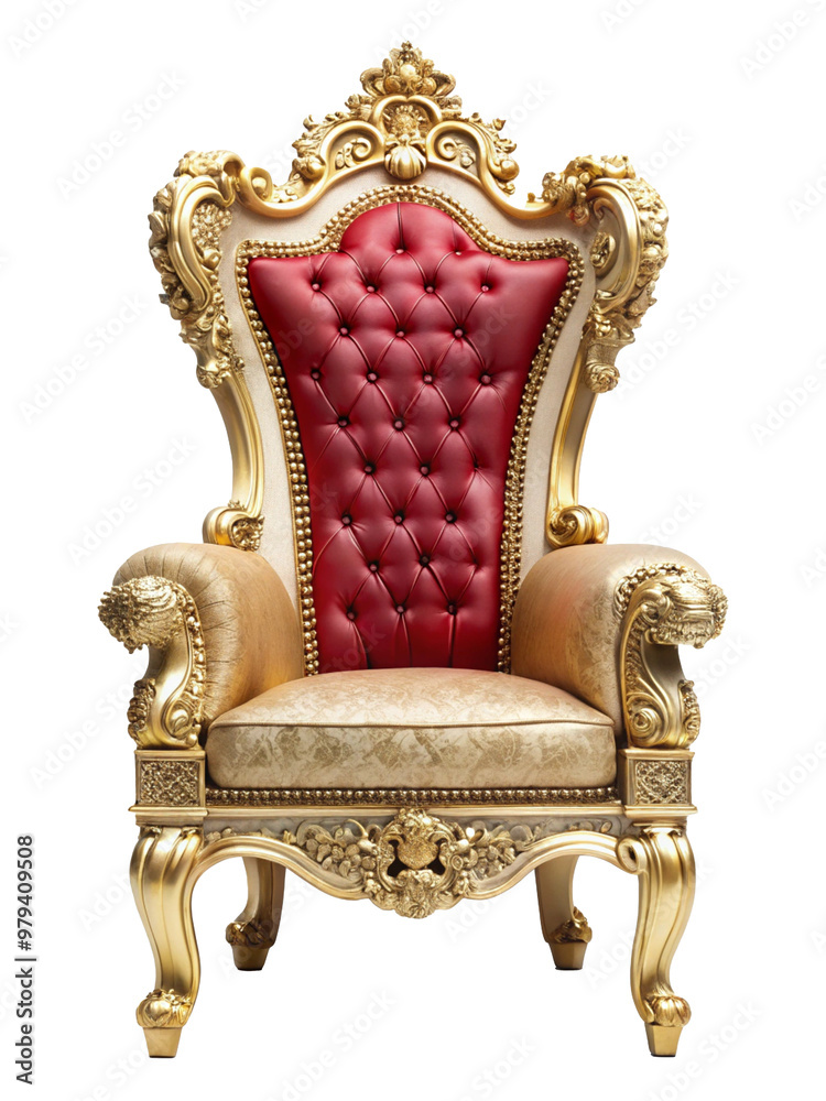Opulent Throne Chair with Royal Design Opulent Throne Chair with Royal Design