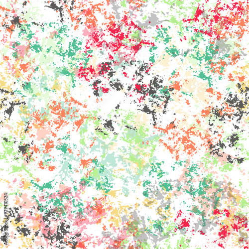 Soap bubbles seamless pattern, children party presents wrapping texture, bright color wet laundry backdrop, vector background, Seamless texture with color dots. Vector illustration