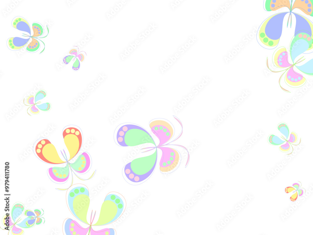Design for textile, fabric, background, wrapping paper, package. Banner with silhouettes of butterflies Design for textile, fabric, background, wrapping paper, package. Banner with silhouettes of butterflies
