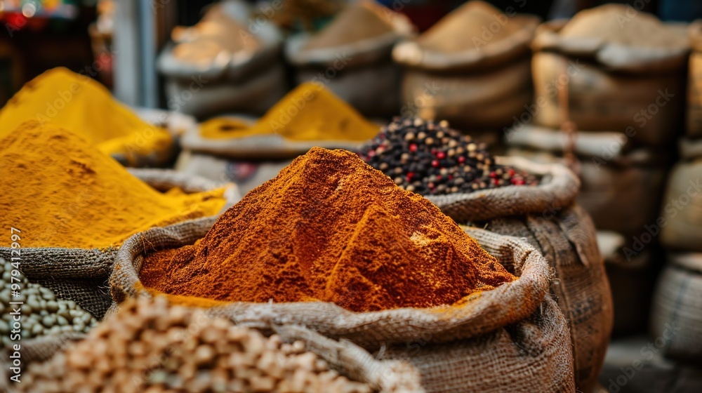Fototapeta premium indian spice wallpaper