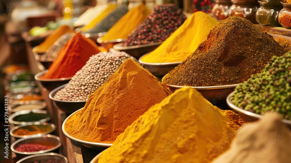 Fototapeta premium indian spice wallpaper