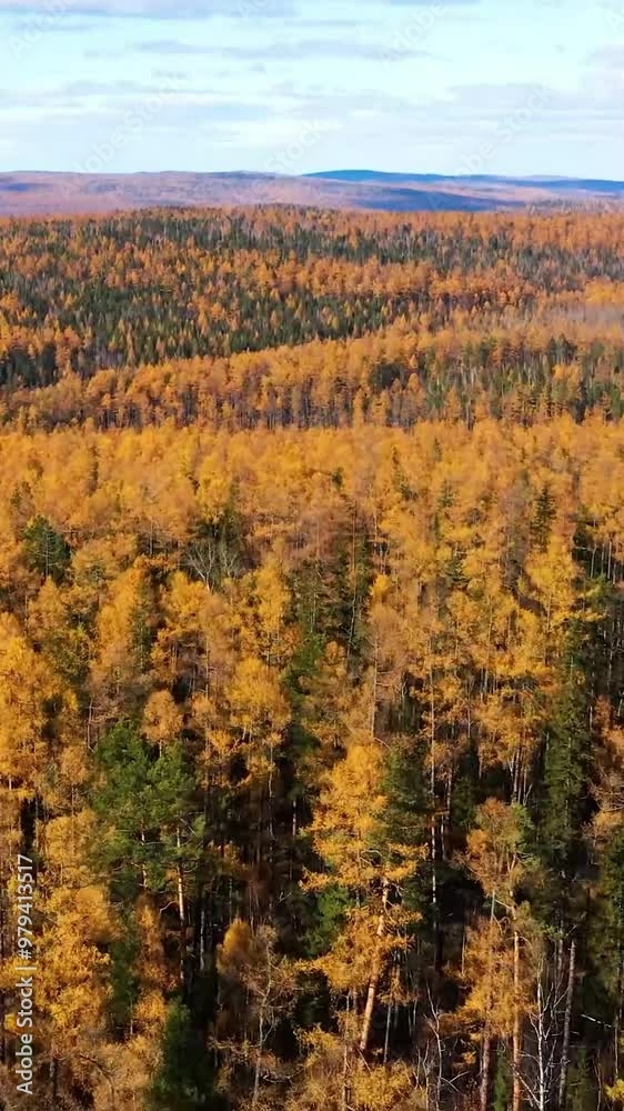 Aerial view of mountain during autumn Aerial view of mountain during autumn