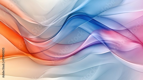 A vibrant and fluid abstract background featuring colorful waves that evoke a sense of motion and creativity.