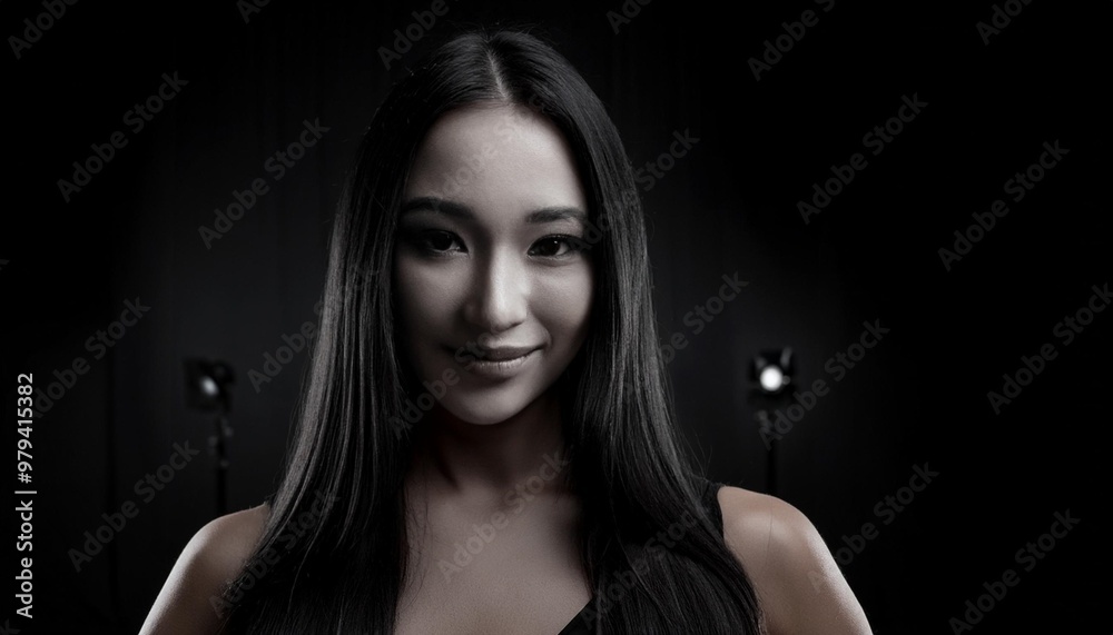 Classic black photography studio background with depth of field for a timeless shoot Classic black photography studio background with depth of field for a timeless shoot