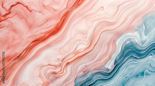 Wallpaper Mural Earth-toned marble ink design, featuring soft patterns in warm hues, creating a serene and tranquil backdrop ideal for creative projects and soothing environments Torontodigital.ca