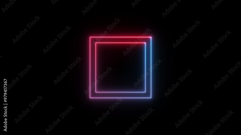 abstract glowing neon rectangle border frame. Animated Rectangle neon glowing frame background. abstract glowing neon rectangle border frame. Animated Rectangle neon glowing frame background.
