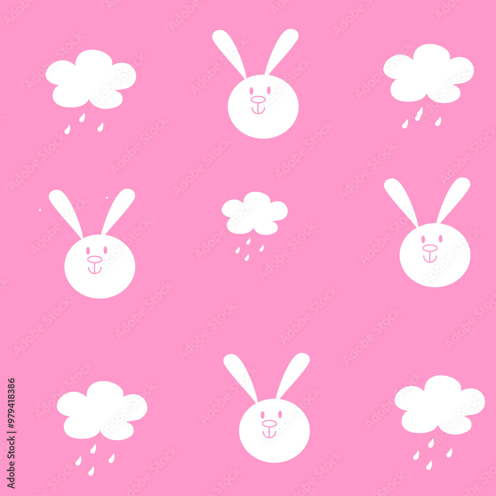 Fototapeta premium Cloud background cute blue color