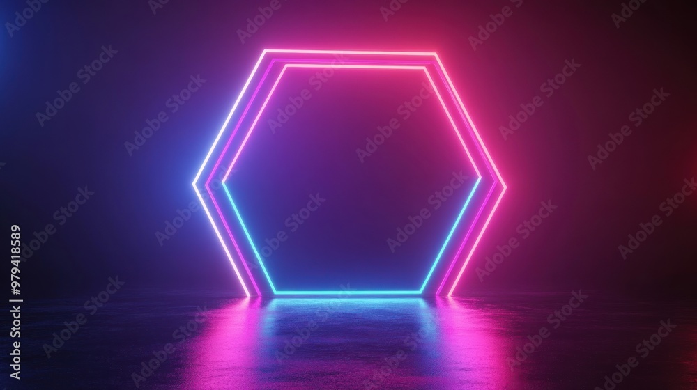 Neon Hexagon Light Neon Hexagon Light