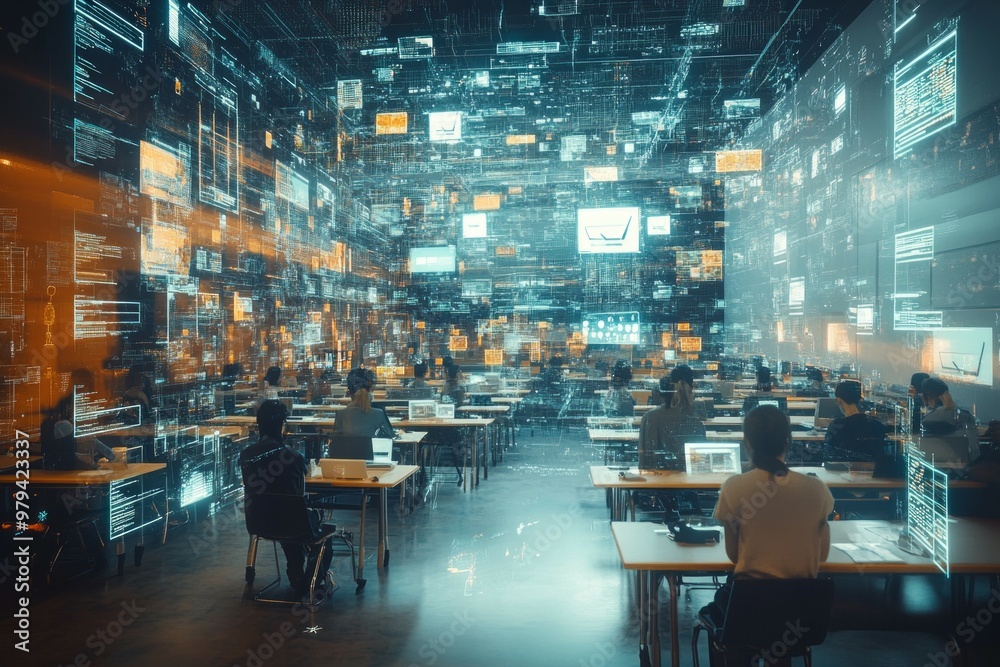 Obraz premium The Digital Classroom, Digital Literacy