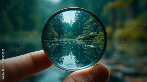 Vew of Nature through a Magnifying Glass