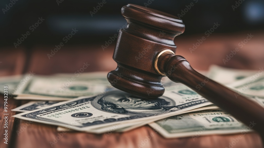 Gavel and Money Gavel and Money