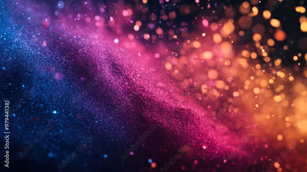 Fototapeta premium Abstract Galaxy Bokeh Background
