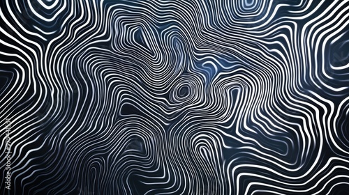 High-contrast abstract lines forming a maze-like pattern, futuristic and intricate design