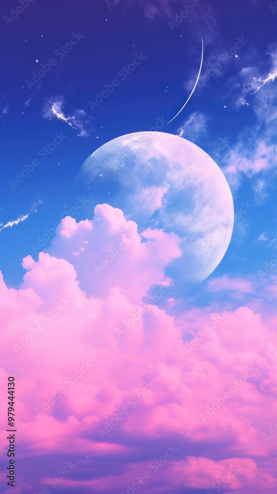 Space with the moon cloud astronomy outdoors. Space with the moon cloud astronomy outdoors.