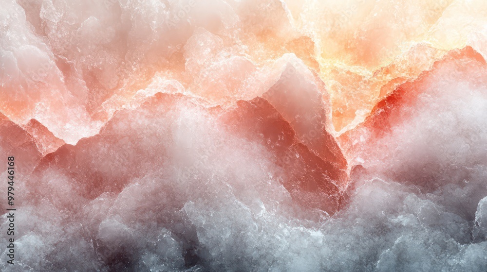 Fototapeta premium A colorful, abstract image of clouds with a red and orange hue