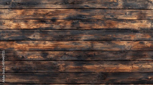 Wallpaper Mural A wooden planks background with a burnt look Torontodigital.ca